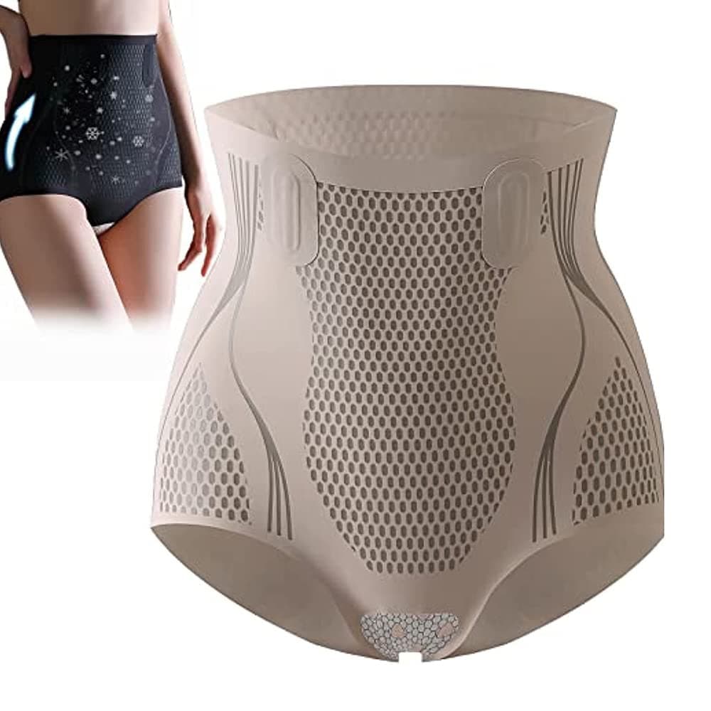 FiavUs Ice Silk Ion Shaping Shorts,Shapewear Shorts for Women,Comfortable Control High Waisted Body Shaper Shorts