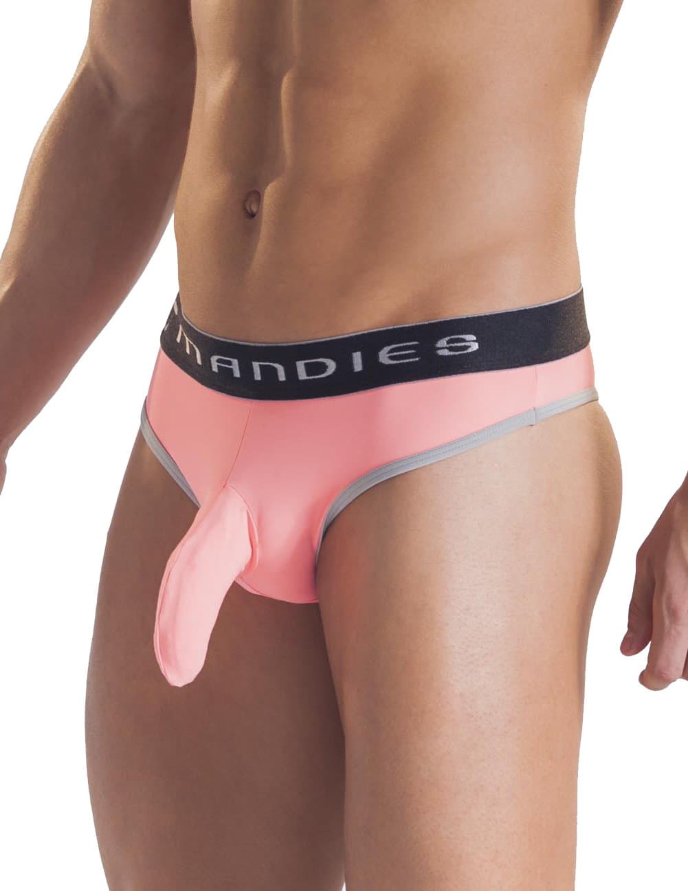 MANDIES MAN010 Thong Cotton Candy Salmon Large