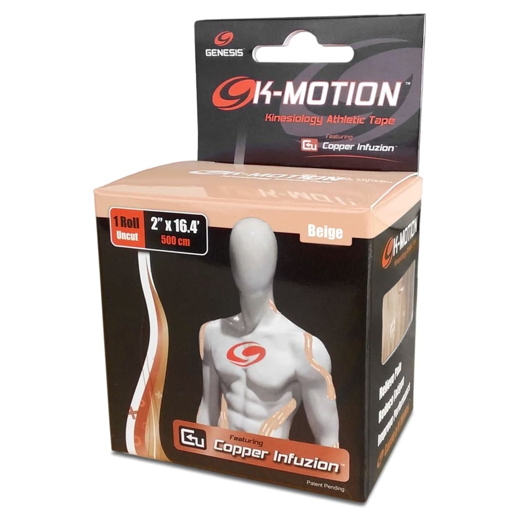 K-Motion Tape with Copper Infuzion- Beige UNCUT Roll