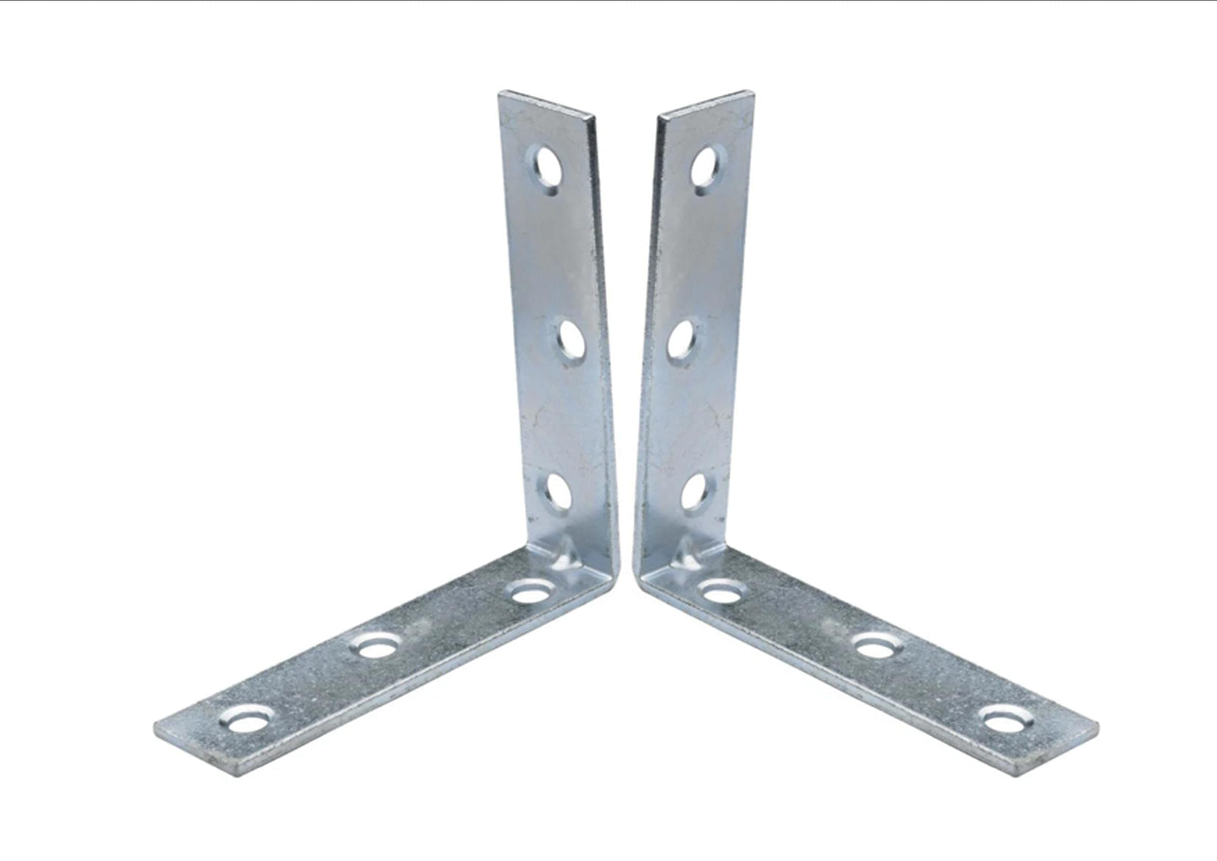 4 x 4 inch Corner Brace L Bracket Steel Right Angle 90º Wood Pelmet Shelving