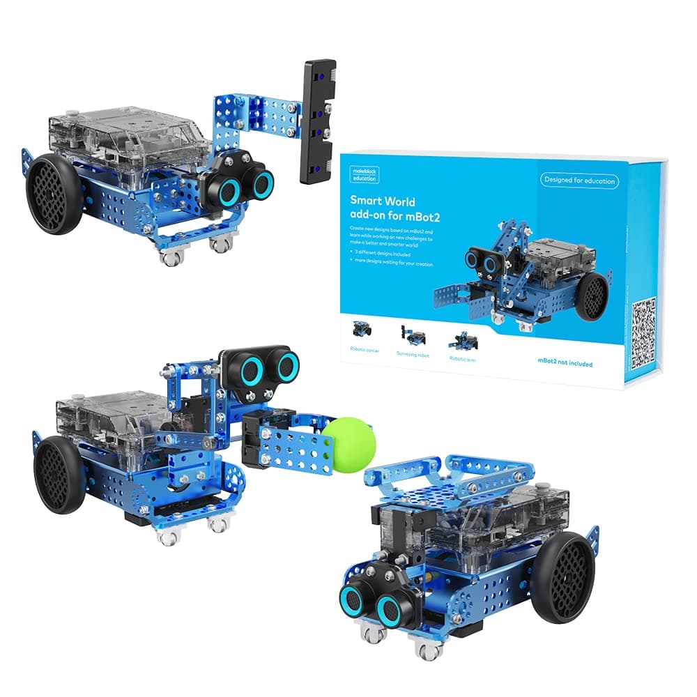 Smart World 3-in-1 Add-on Pack for mBot2 Programmable Robot Car Toy