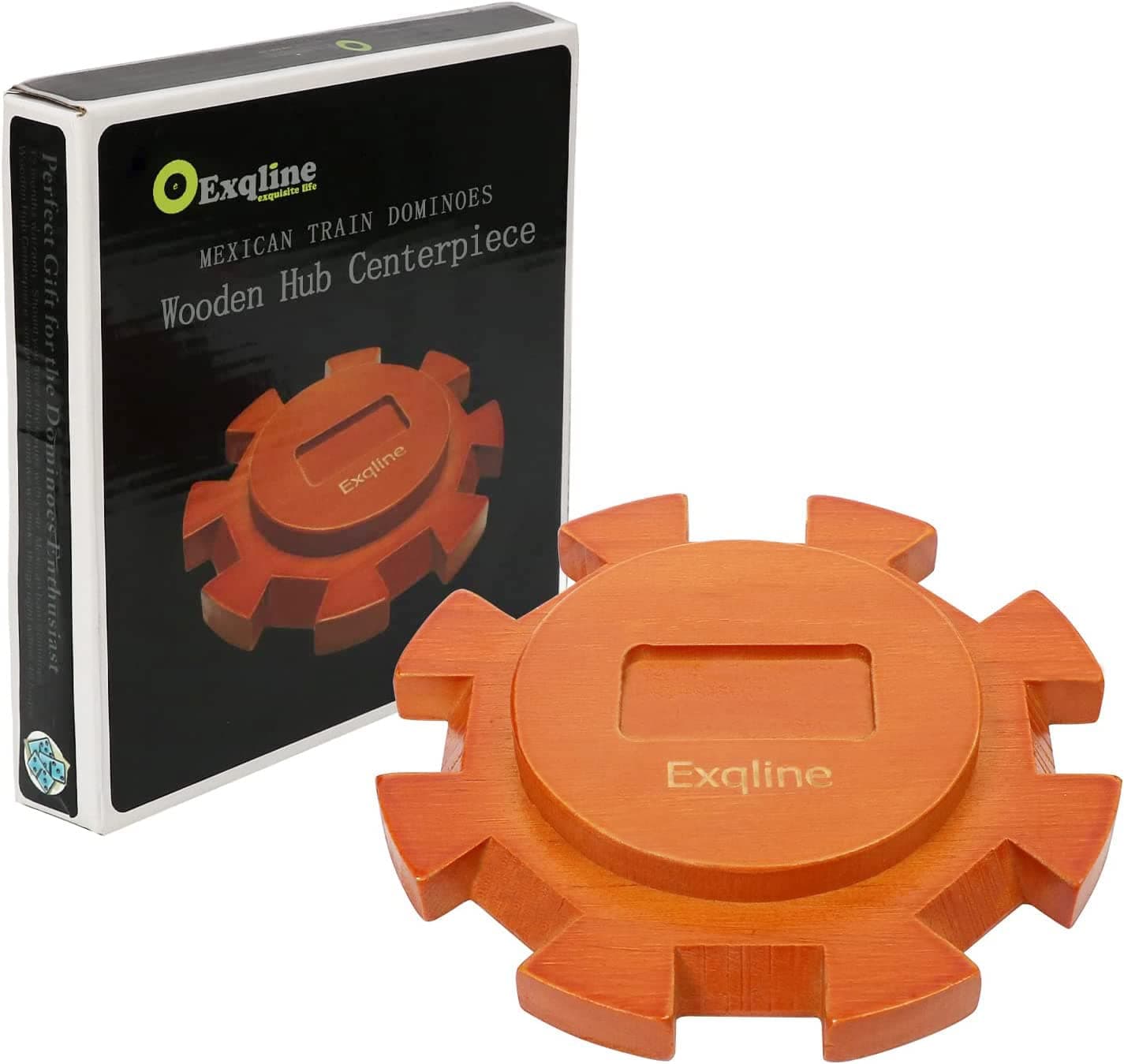 Wooden Hub for Mexican Train Dominoes