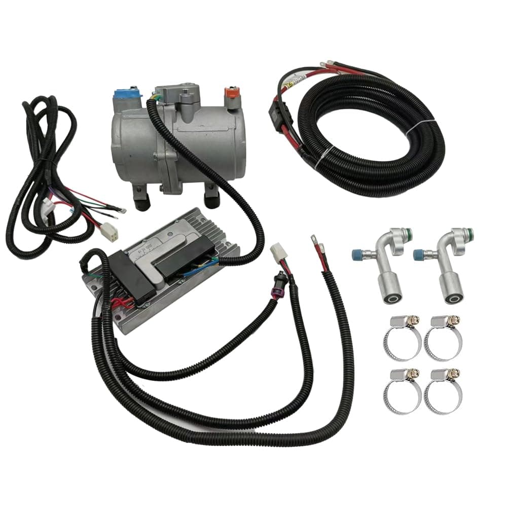 Electric Power AC Scroll Compressor Set for 12 V Rooftop Air Conditioner Camper Air conditioner Car Truck Bus RV AC Unit