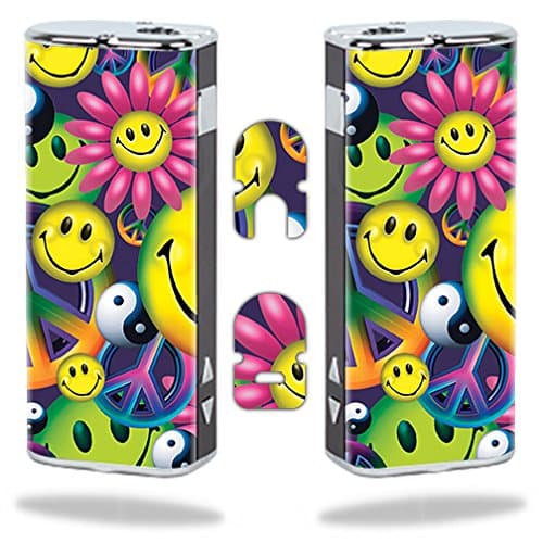 MightySkins Skin Compatible with Eleaf iStick 20W – Peace Smile | Protective, Durable, and Unique Vinyl Decal wrap Cover | Easy to Apply, Remove, and Change Styles | Made in The USA