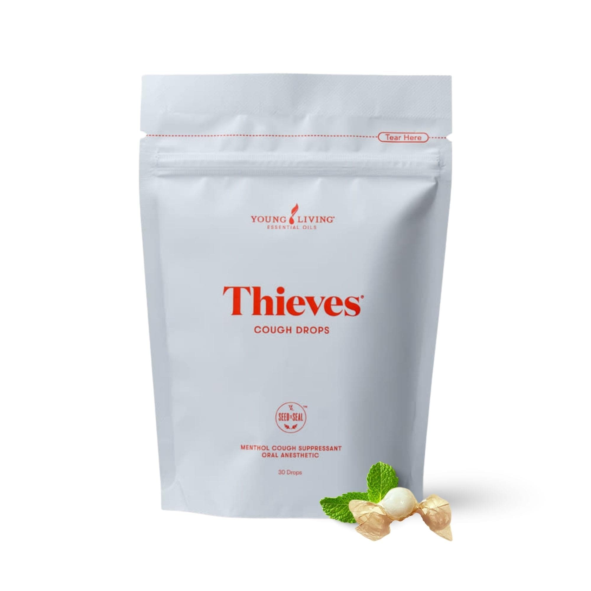 Thieves Essential Oil Infused Cough Drops | 30 Drops | Soothe Throat & Refresh Breath | Natural Blend of Essential Oils