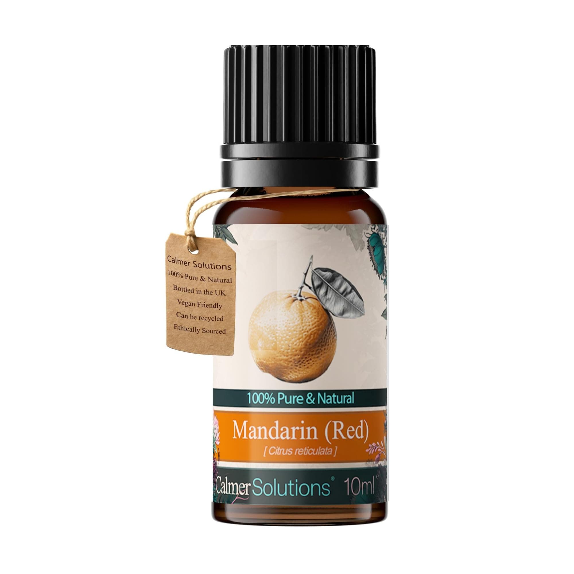 Mandarin Essential Oil 10ml – 100% Pure & Natural Citrus reticulata – Sweet, Uplifting Aroma for Diffusers, Massage & Blends – Made in The UK, Cruelty-Free
