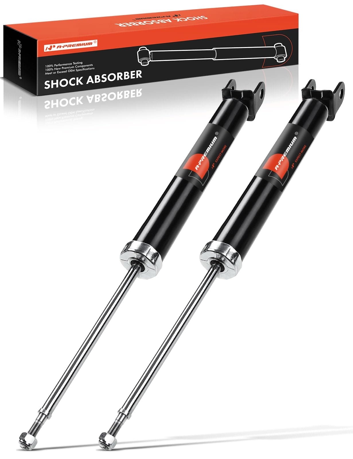 A-Premium Rear Shock Absorber Compatible with Hyundai Sonata 2011-2012 & Kia Optima 2011-2015, 2-PC Set