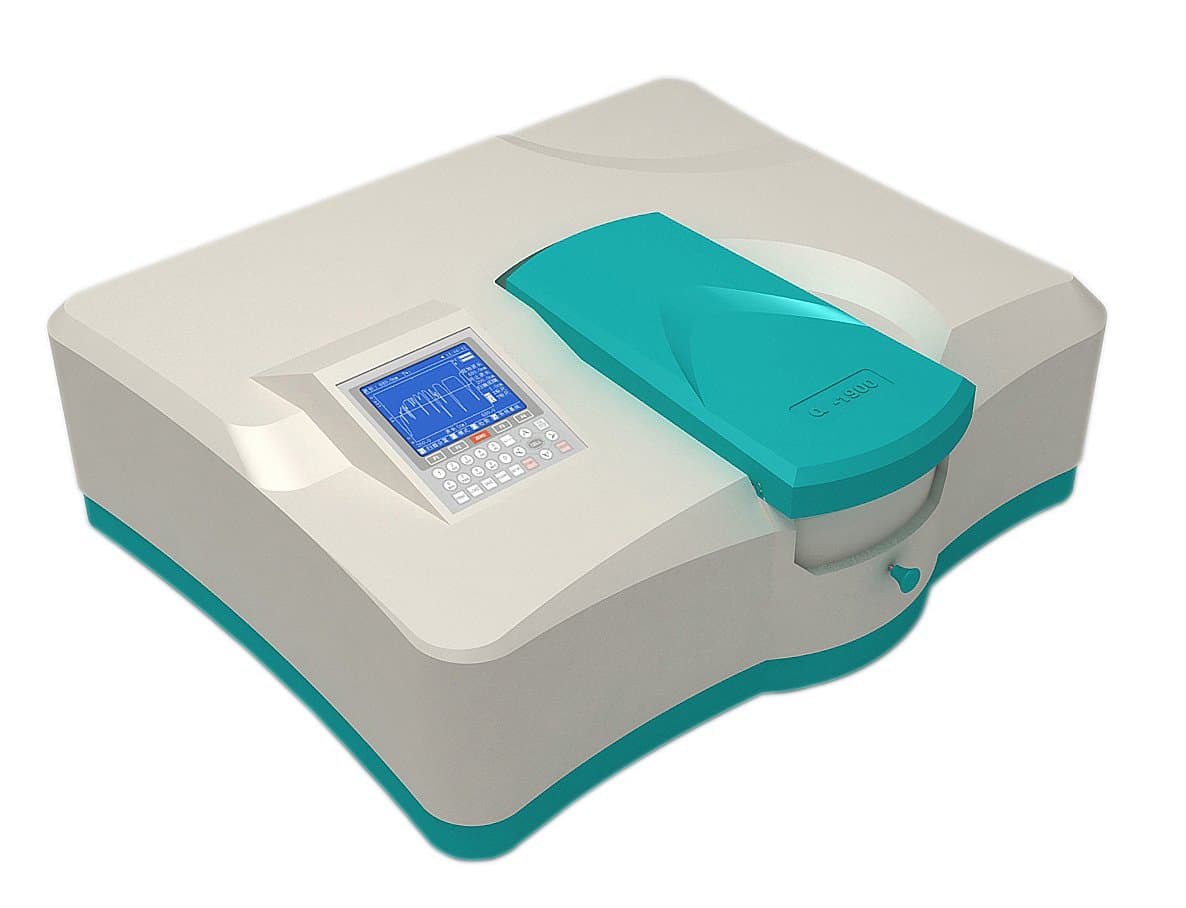 Laxco Alpha-1900 UV/Vis Dual-Beam Spectrophotometer, 190 to 1100nm Wavelength Range, 2nm Spectral Bandwidth, Halogen and Deuterium Lamp, 85/240VAC