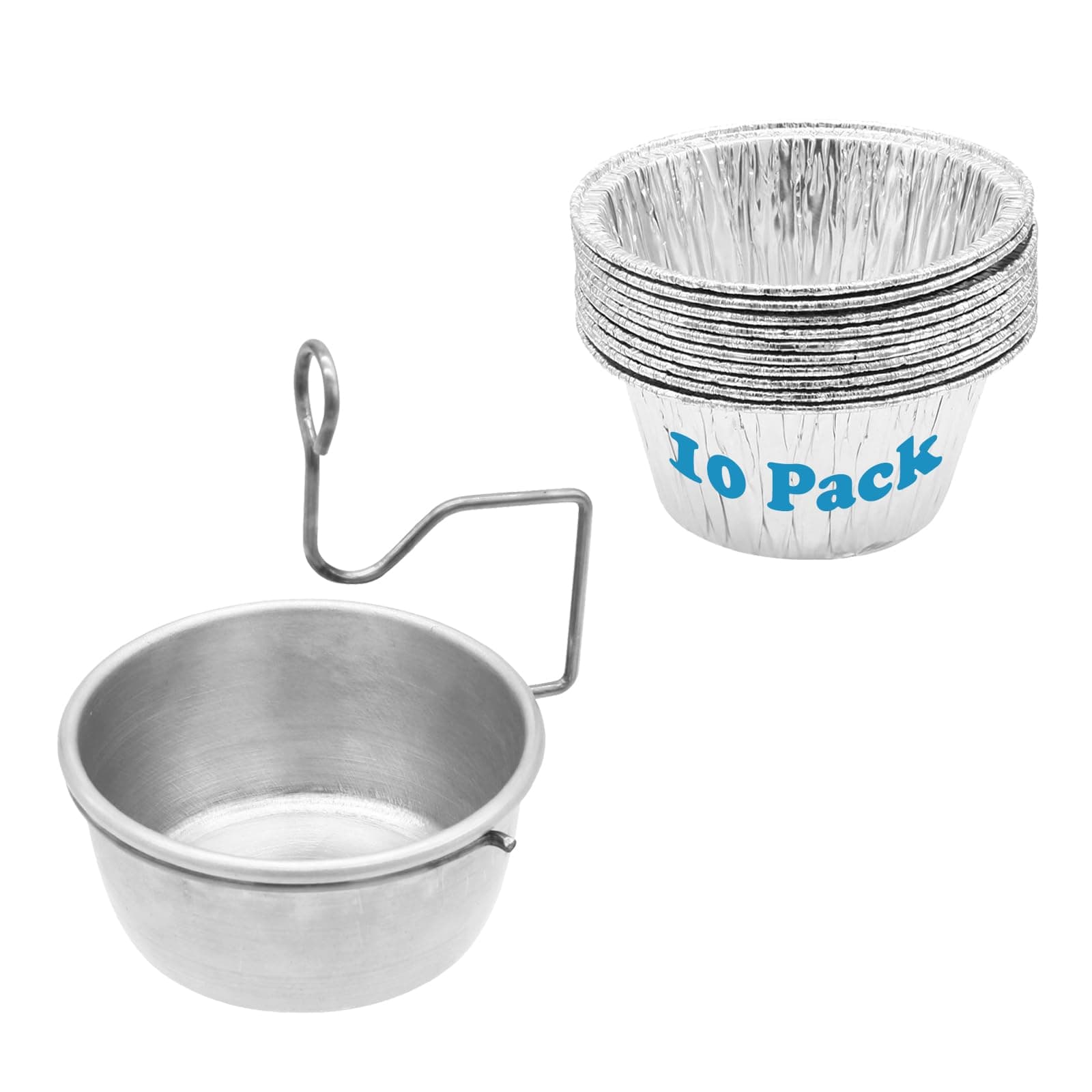 Grease Cup with Clip for Char-Broil/Kenmore Outdoor Grills and Other Similar Grills, Grease Catcher Cup for Masterbuilt 30-inch Propane Smoker, Come with Aluminum Drip Cups(10 Pack)