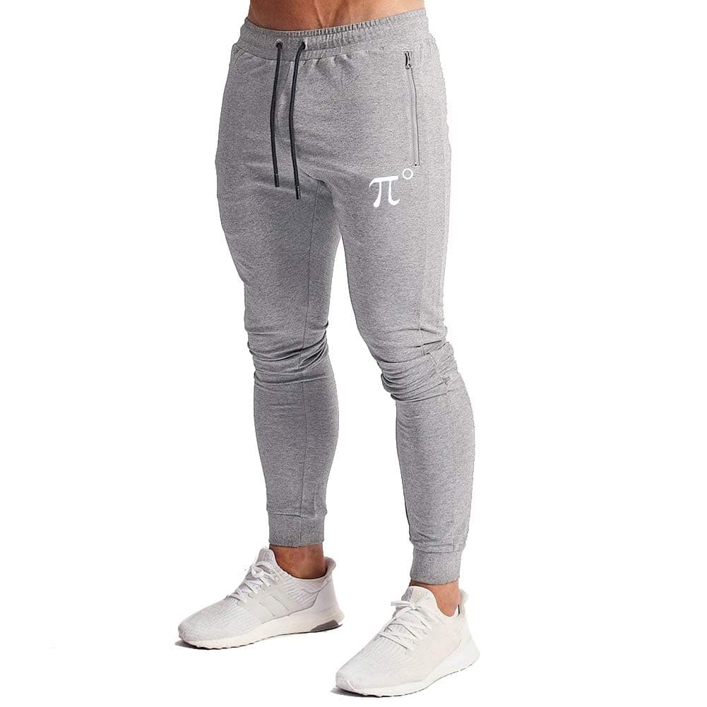 Men's Joggers Sweatpants Gym Training Workout Pants Slim Fit with Zipper Pockets