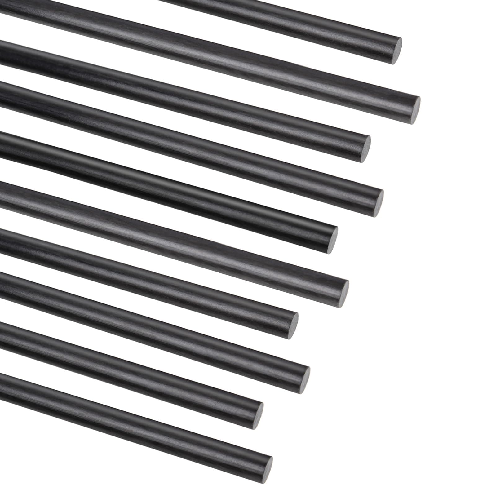 ARRIS 1.0MM Diameter Carbon Fiber Rod 400mm for RC Airplane DIY Craft 1mm 1.5mm 2mm 2.5mm 3mm 4mm 5mm 6mm 7mm 8mm 9mm 10mm Matte Pole 15.7inch 10PCS