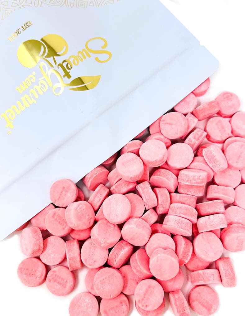 Pink Wintergreen Lozenges, 3 Pound Bulk Bag, Canada Mints Gluten-Free Candy