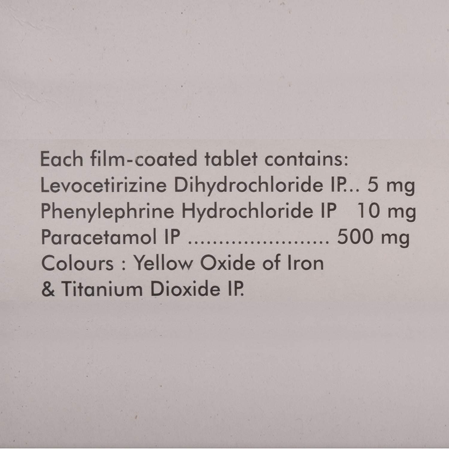 Allercet Cold - Strip of 10 Tablets