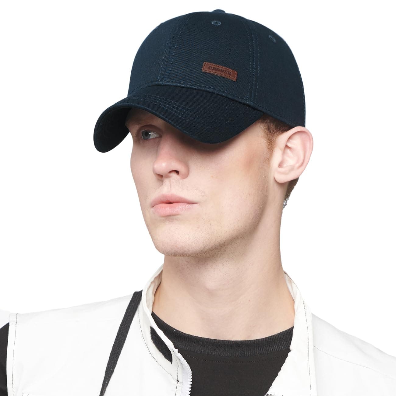 CACUSS Men's Cotton Dad Hat Vintage Baseball Cap Unisex Adjustable Buckle Closure Golf Cap Trucker Hat