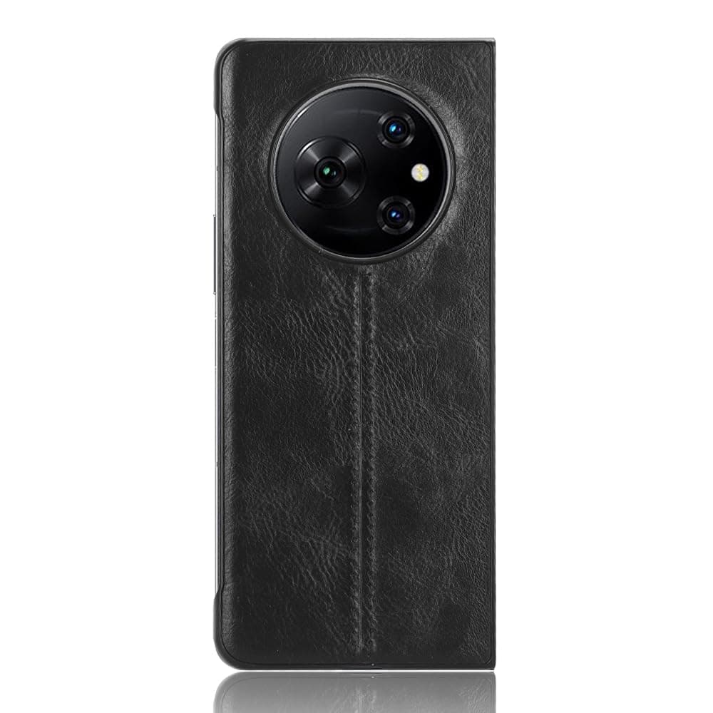 Phone Case for Tecno Phantom V Fold, Case for Tecno Phantom V Fold Cow-Like PU Leather Style Protector Cover, Non-Slip Shockproof Cover for Tecno Phantom V Fold Case