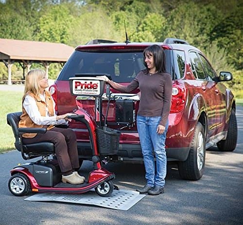 Pride Mobility Outlander Full Platform Exterior Lift + Swing Away Adaptor (One Hand Retractable Strap Kit)