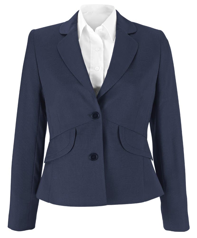 Alexandra Icona STC-NF10NA-16T Women's Short Jacket, 77% Polyester/21% Viscose/2% Elastane, Plain, Tall, Size: 16, Navy