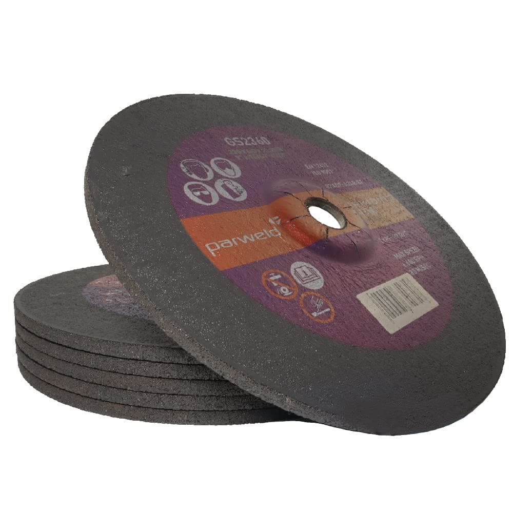 (Pack of 2) Parweld 230mm Grinding Discs for Steel (230 x 6.0 x 22.2mm) 9"