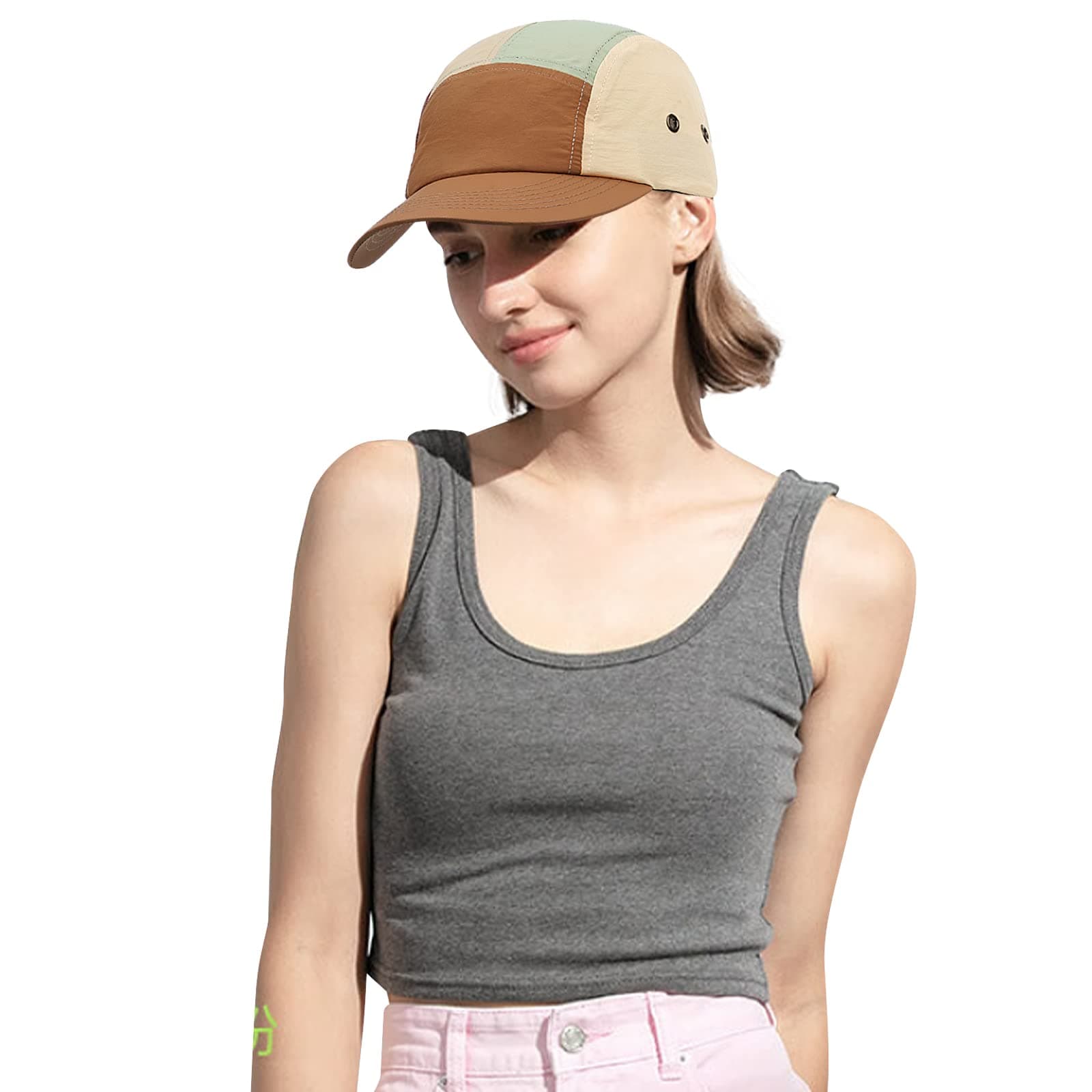 CLAPE5 Panel Waterproof Trucker Cap with Curved Bill & Breathable Outdoor Design - Perfect for Summer & Baseball Enthusiasts