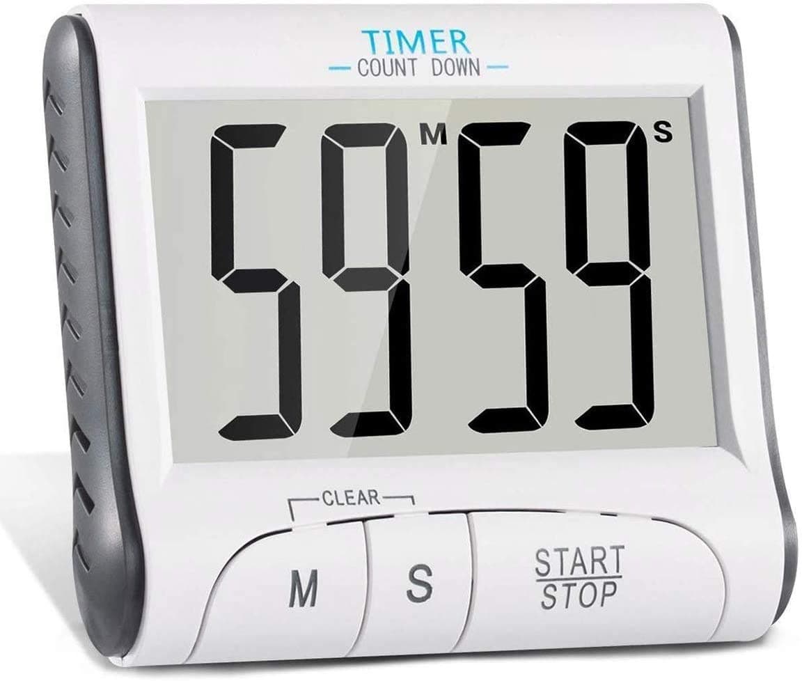 Digital kitchen timer Large Display Electronic Digital Countdown and Count up Magnetic Loud Alarm Kitchen Timer Stopwatch Digital 24 Hours Clock Timer