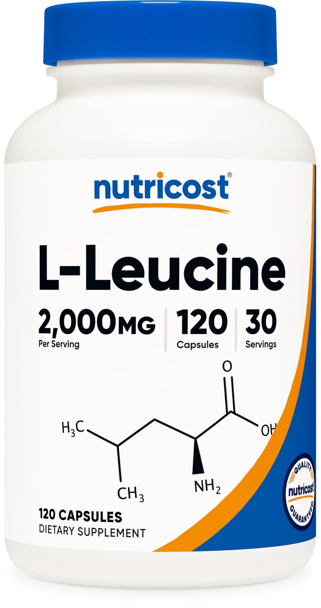 Nutricost L-Leucine 2,000 mg, 120 Vegetarian Capsules, Non-GMO, Gluten Free, 30 Servings