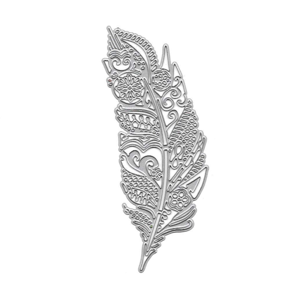 Autone Feather Leaf Metal Die Cuts, Cutting Dies Cut Stencils for DIY Scrapbooking Photo Album Decorative Embossing Paper Dies for Card Making Template