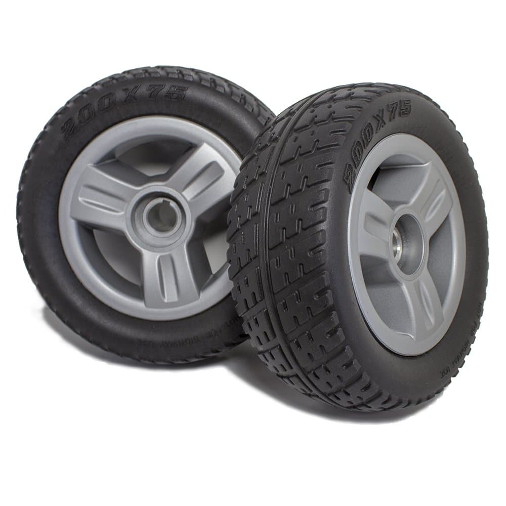 New Solutions DW820 Pride Go-Go Elite Traveller 3 or 4 Wheel Scooter Rear Wheels and Tire Replacement, Pair, NOT FOR ELITE PLUS