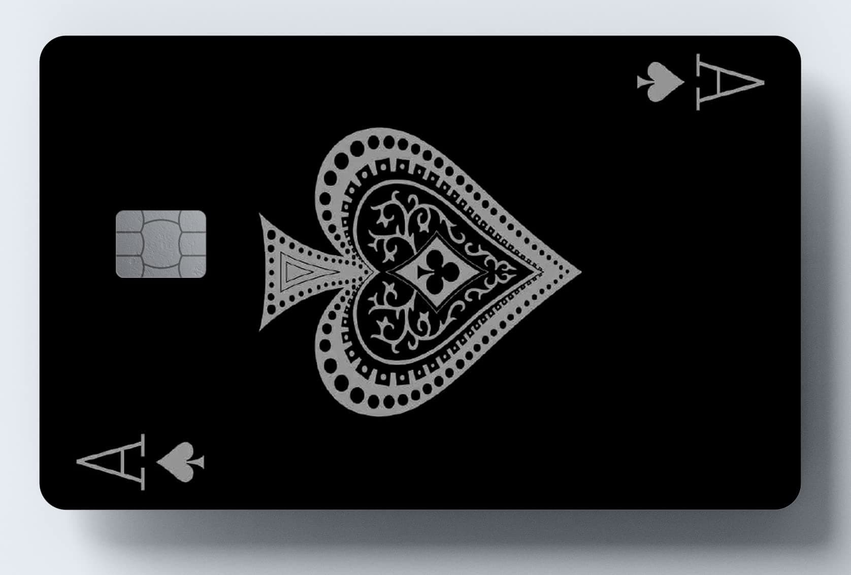 WORKIRAN Playing Ace Card Skin | Transportation, Key Card, Debit Card, Credit | Covering & Personalizing Bank Card | No Bubble, Slim, Waterproof Card Cover