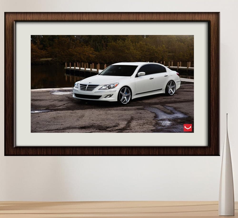 JZZI15587 Hyundai Genesis Vossen| Self-Adhesive Painting | Frameless