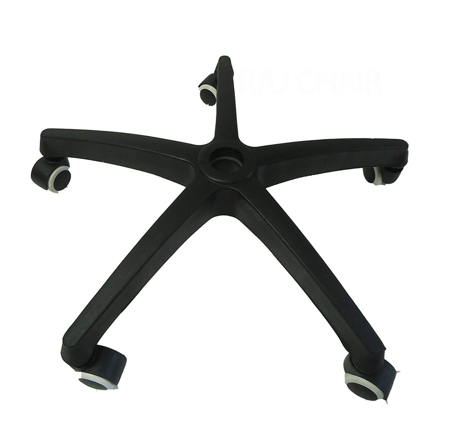 RATISON Office revolving Chair Base 1 pc. Computer Gaming Chair Base Accessories Star Base 26 inch fit to All Chair Universal Size with White Black Wheel