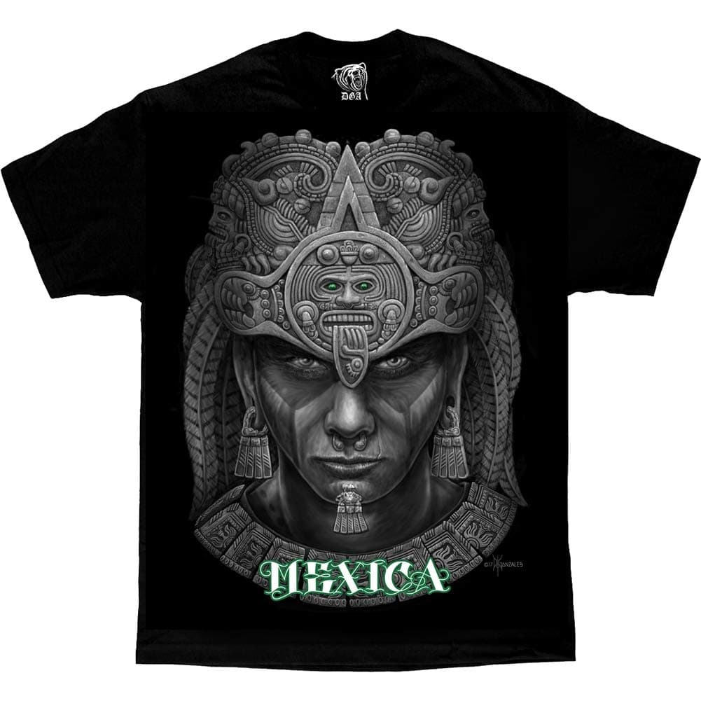 Men's David Gonzales Art Mexica T-Shirt Black M