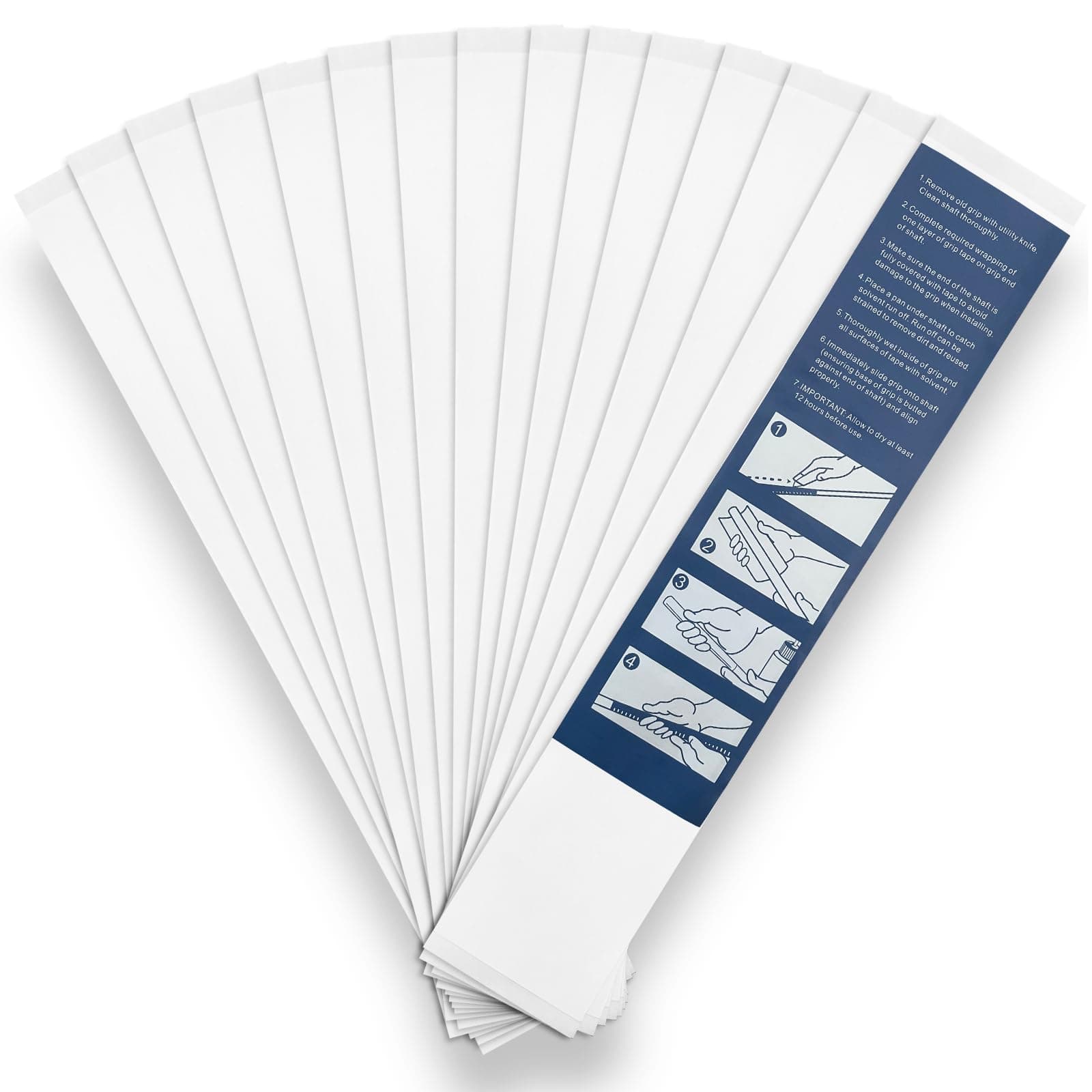 Yamato Golf Grip Tape 2" x 10" Golf Grip Kits for Regripping Golf Clubs (15 Strips)