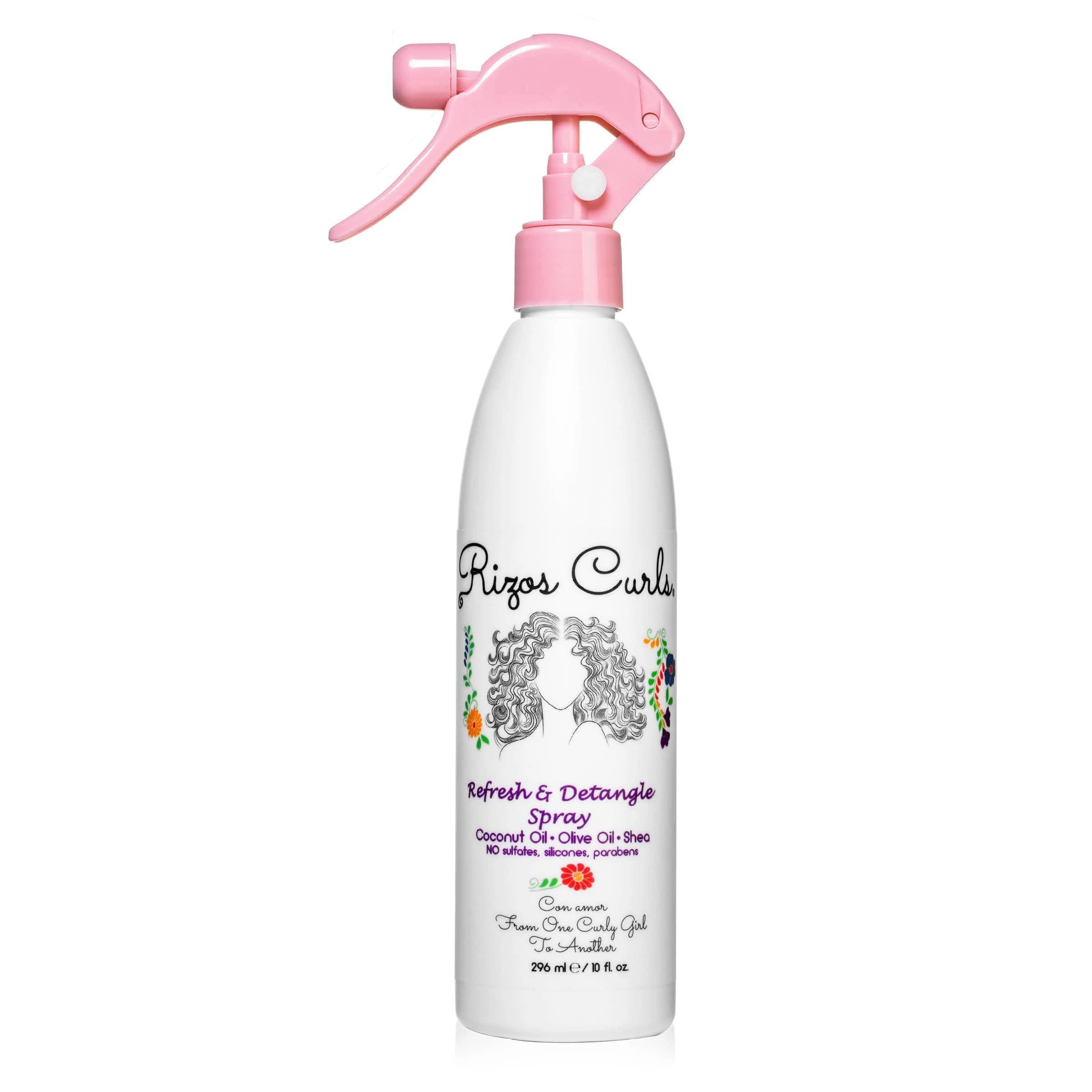 Refresh & Detangle Spray To Hydrate Curly Hair, Silicone And Paraben Free, 296ml