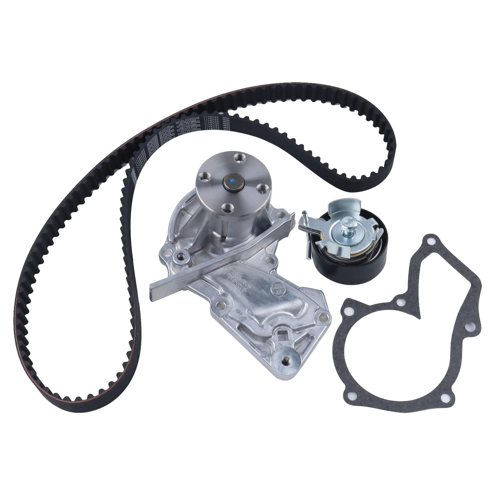 MISIOEK Engine Timing Belt Kit With Water Pump Compatible with 2011-2019 Ford Fiesta,2014-2016 Transit Connect,2013-2016 Escape 1.6L Replace BE8Z-6268-C