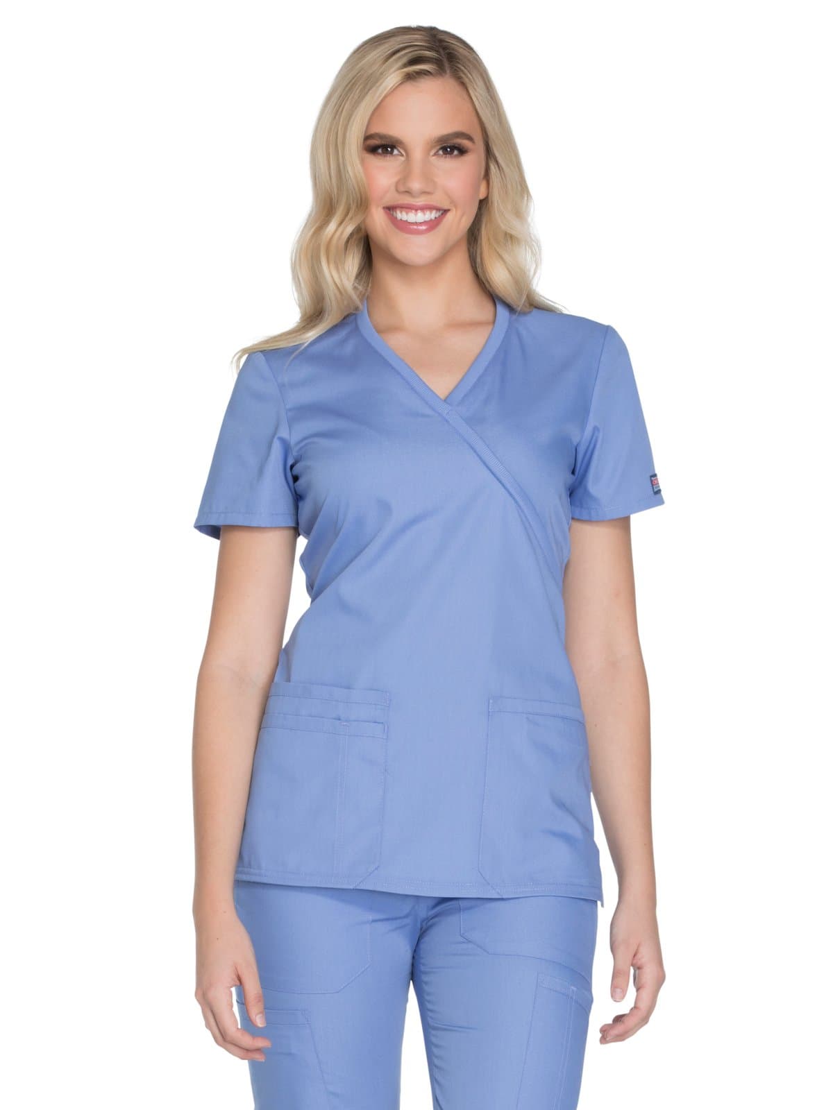 Women's Workwear Originals Mock Wrap Scrubs Shirt Medical Scrubs (Pack of 1)