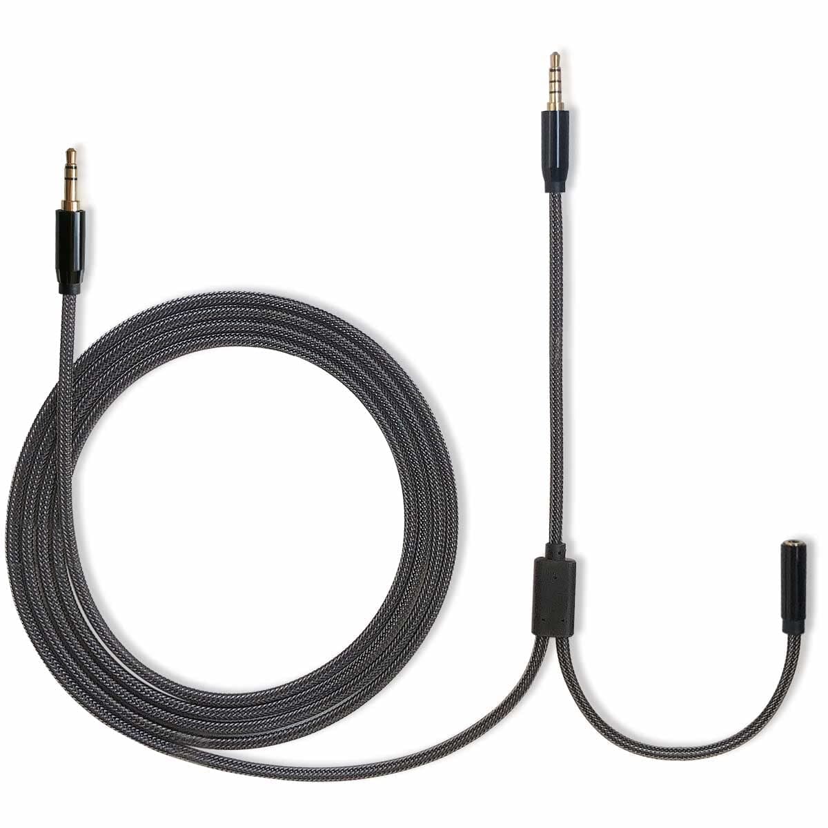 QJYTH Chat Link Cable Compatible with Elgato HD60,HD60S,HD60Pro, Party Chat Link Audio Adapter Cable Compatible with PS4/PS5 Chat Wire 2.0 M (Nylon Braided)