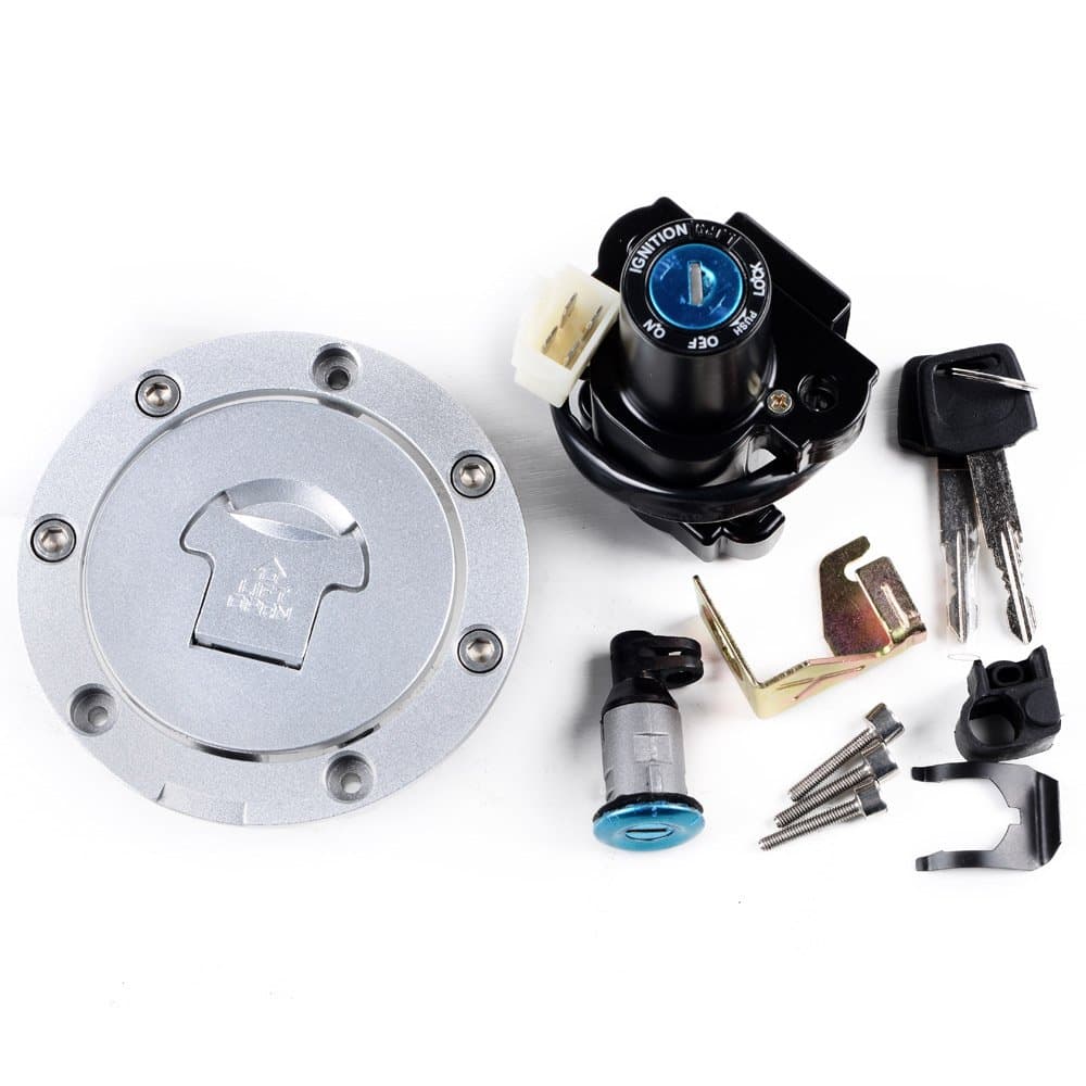 Fuel Gas Tank Cap Ignition Switch Lock Key Compatible with Honda 2004 2005 2006 2007 CBR 1000RR 2003-2006 600RR