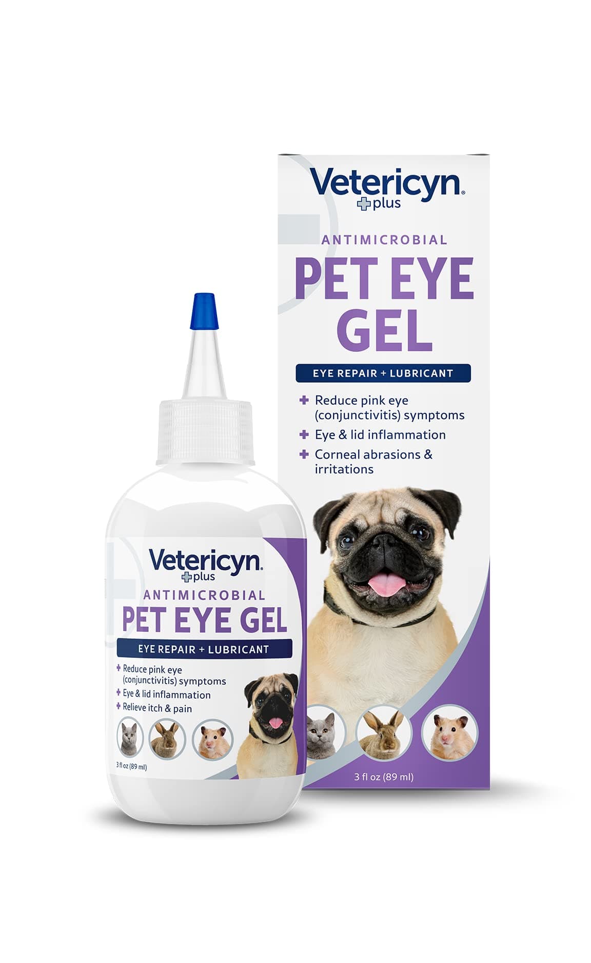 Vetericyn Plus Pet Eye Gel | Dog and Cat Eye Ointment Alternative to Lubricate and Relieve Eye Irritation and Abrasions, Reduces Symptoms of Pink Eyes in Dogs and Cats 85g