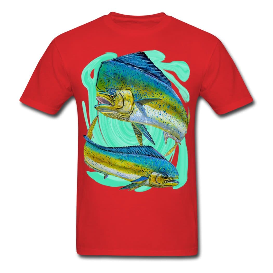 Disguiser Mahi Banksy Men's T-Shirts Short Sleeve Cotton Red M