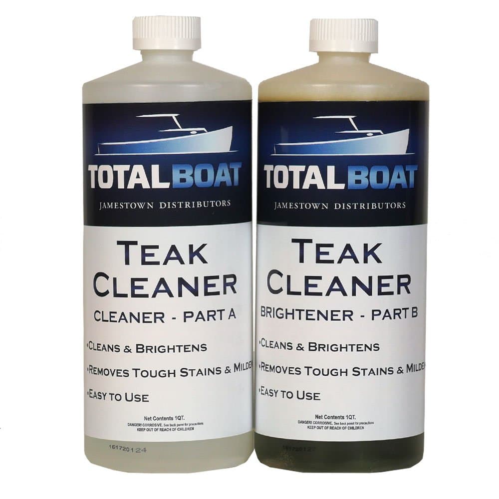 TotalBoat Teak Cleaner and Brightener for Boats and Outdoor Teak Wood Furniture (2 Quart Kit)