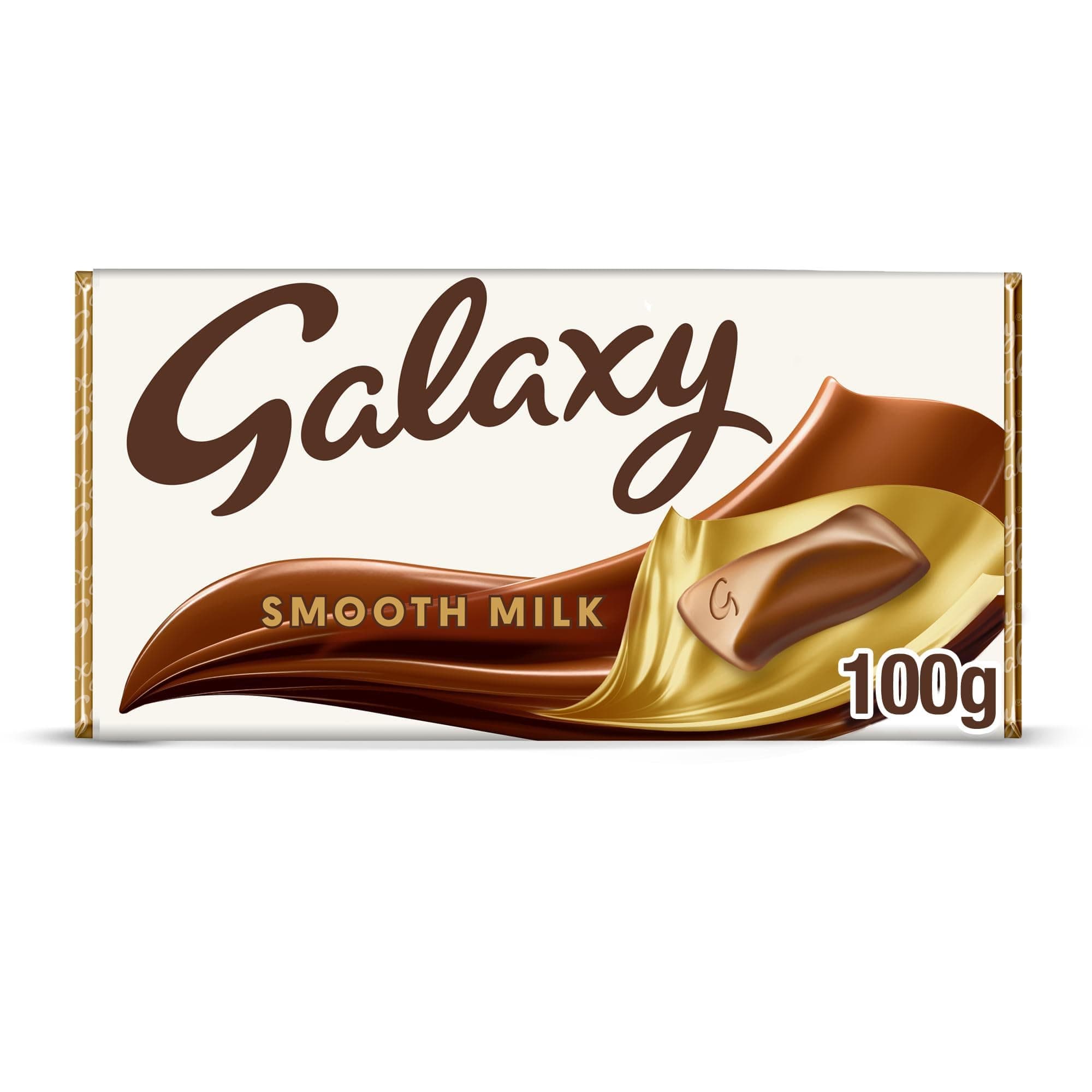 Galaxy Smooth Milk Chocolate Bar 100g – Creamy Milk Chocolate, Indulgent Chocolate Treat, Chocolate Gift, Snacking Bar & Chocolate Hamper Filler