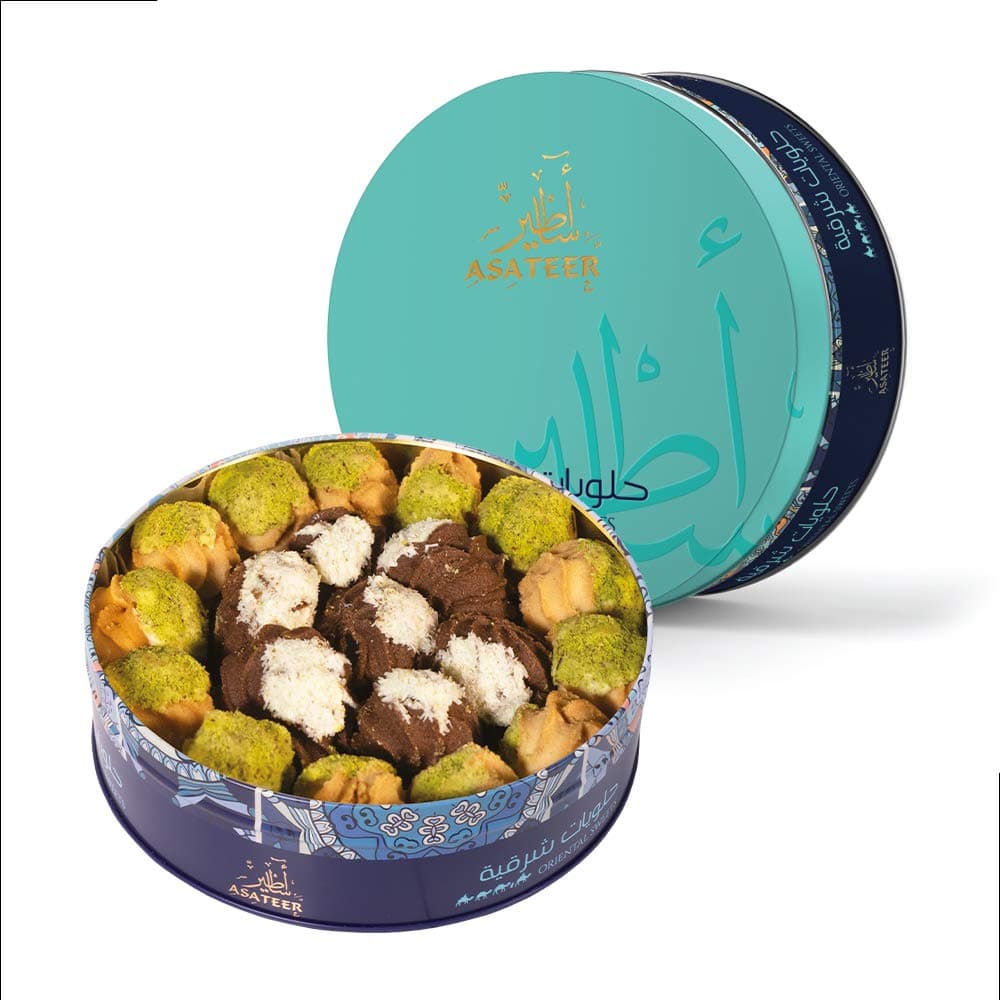 Asateer Petitfour Cococnut & Pistachio Cookies, 350 gm