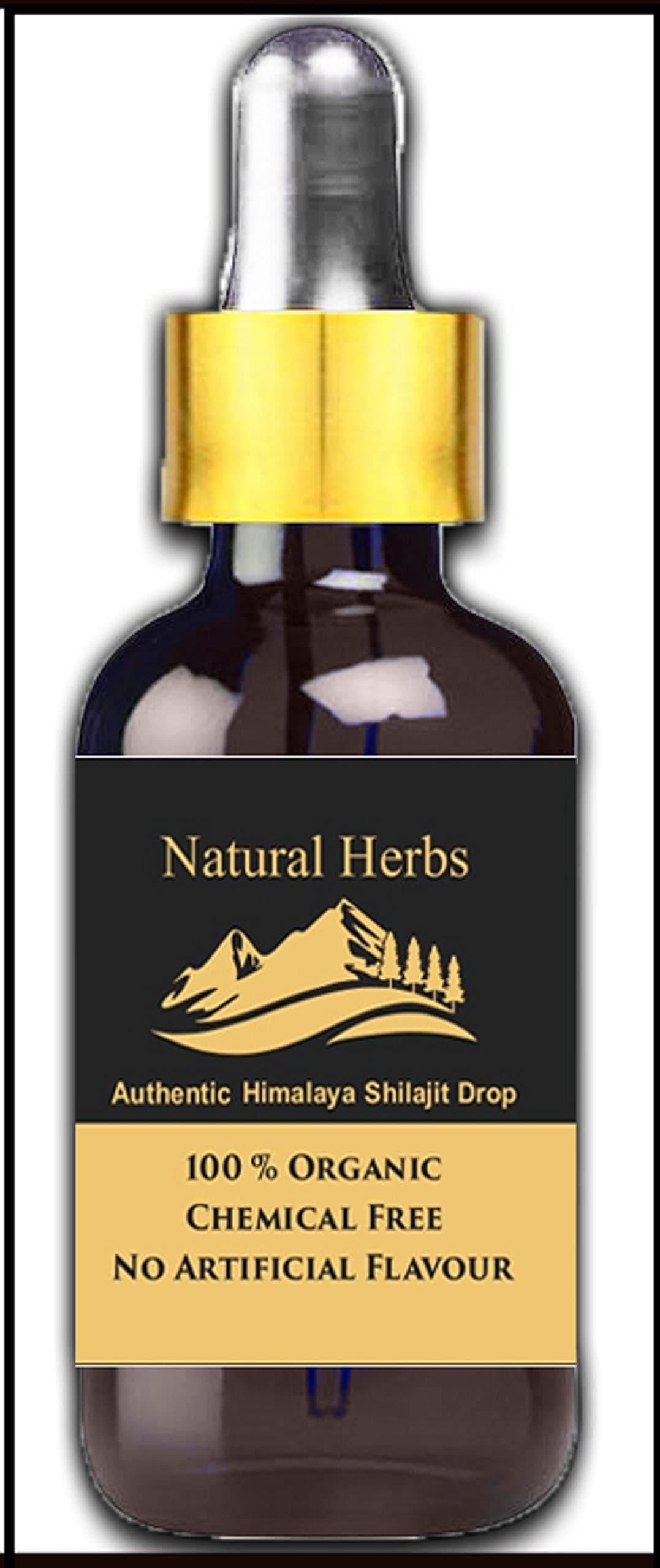 Pure Shilajit Liquid - Authentic Himalayan Intense Shilajit Drops - Royal Edition - 20ML - 3 Months Supply | Fulvic Acid | Humic Acid