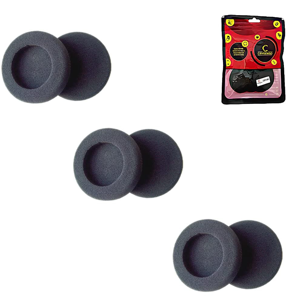 Crysendo Headphone Cushion Compatible with Phili-ps SHS390 | 50mm Thick Replacement Headphone Cushion Foam Sponge Ear Pads (3 Pairs) Extra Thick (Phili-ps, 10mm Thick)