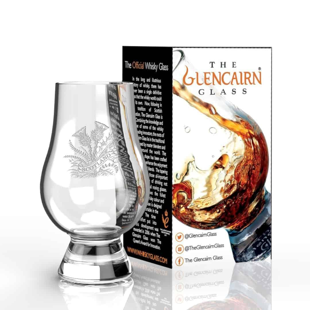 The Official Glencairn Twin Thistle Plant 'Scotland' Design Scottish Irish Whisky Glass