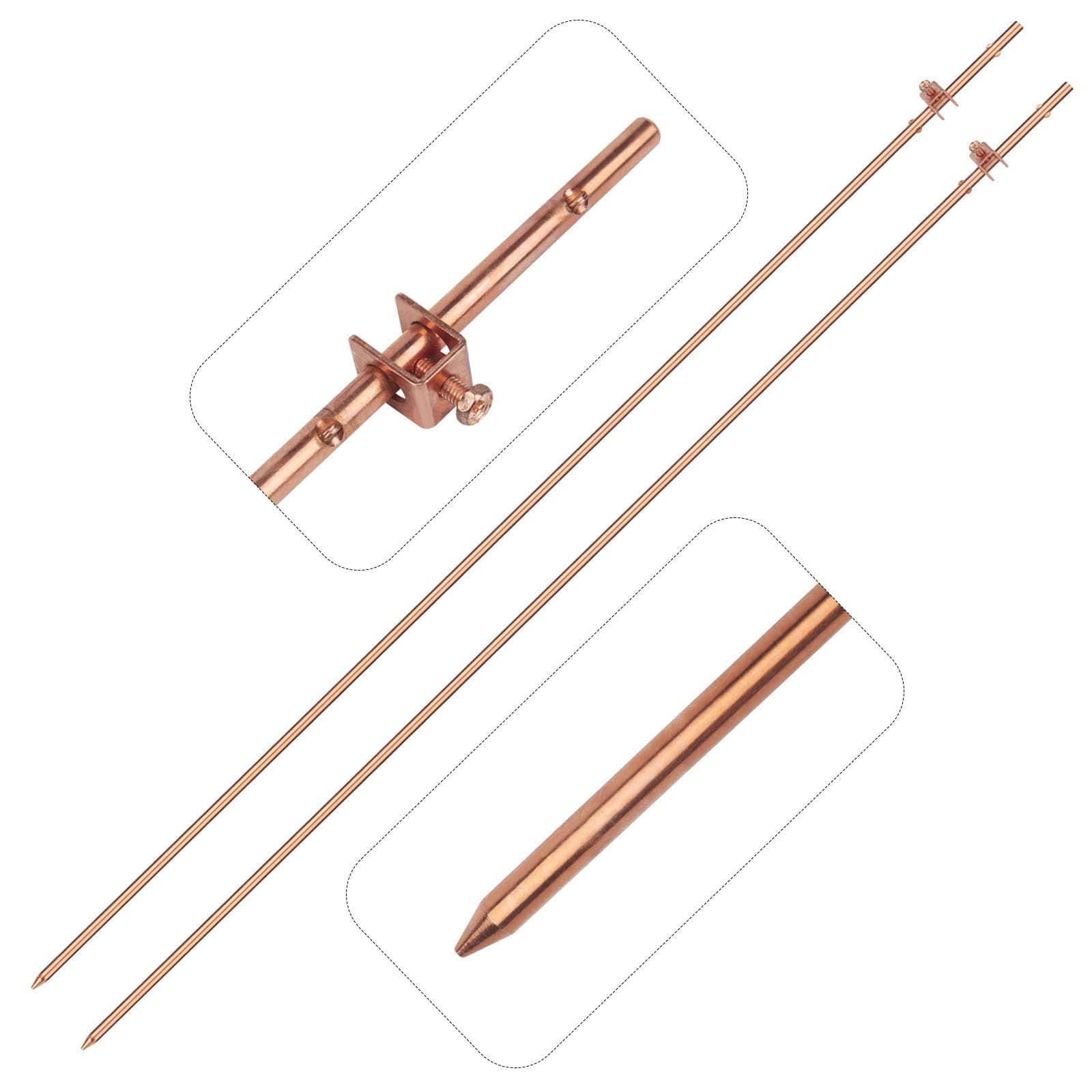 2-Pack Ground Rod 3/8''x4'