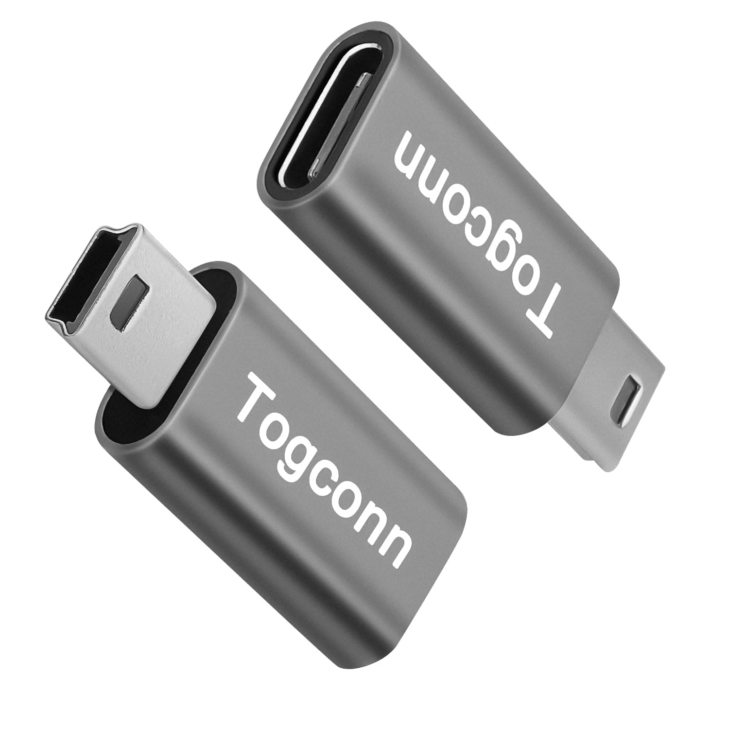 USB C to Mini USB Adapter 2 Pack, USB Type-C (Female) to Mini USB (Male) Converter Connector, Support Charging & Data Sync Compatible with GoPro Hero 3+, MP3 Players, Dash Cam, Digital Camera and more