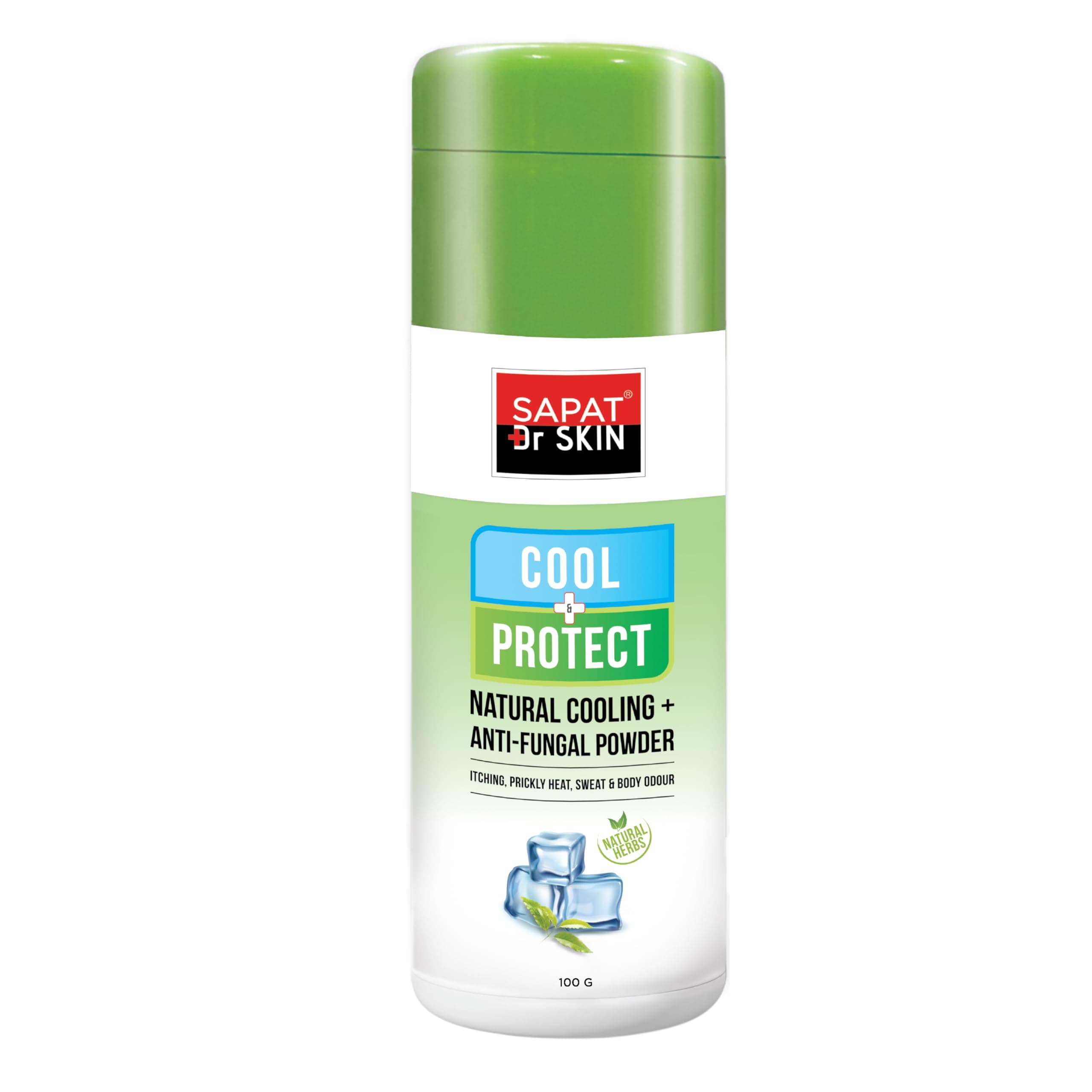Cool + Protect Anti-Fungal Powder | Instant Cooling Relief | 24-Hour Sweat Control | Fights Skin Infections | Soothes Prickly Heat, Fungal Infection | Relief From Burning, Itching, Rashes | Controls Sweat, Body Odour, Bacteria Growth | 100 Gm (Pack of 1)
