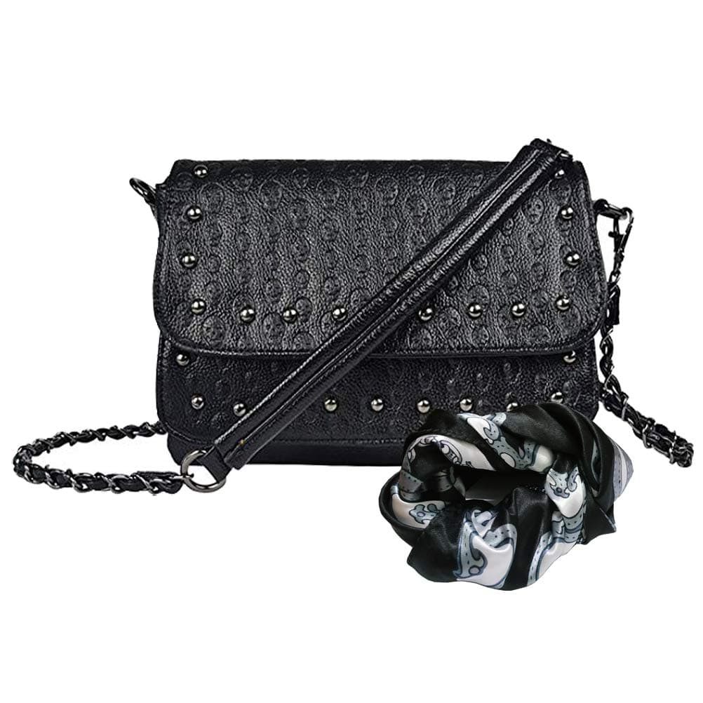 PuyangLadies Pu Cross Body Bag, Shoulder Bag with Adjustable Strap and Chain- Multipurpose Shoulder & Crossbody Bags for Women A3