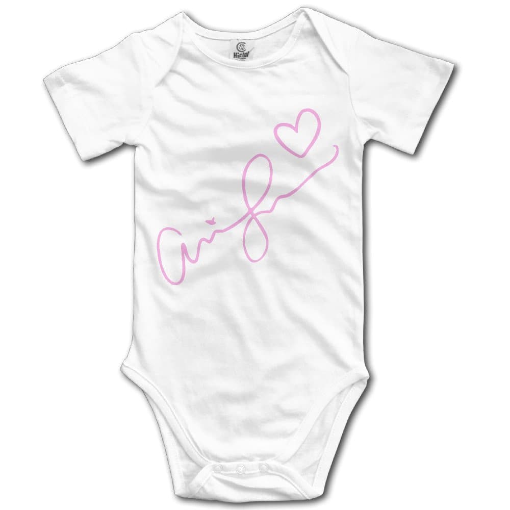 Hualihusao Infant Boys Girls Ariana Grande Signature Funny Baby Onesie Bodysuits